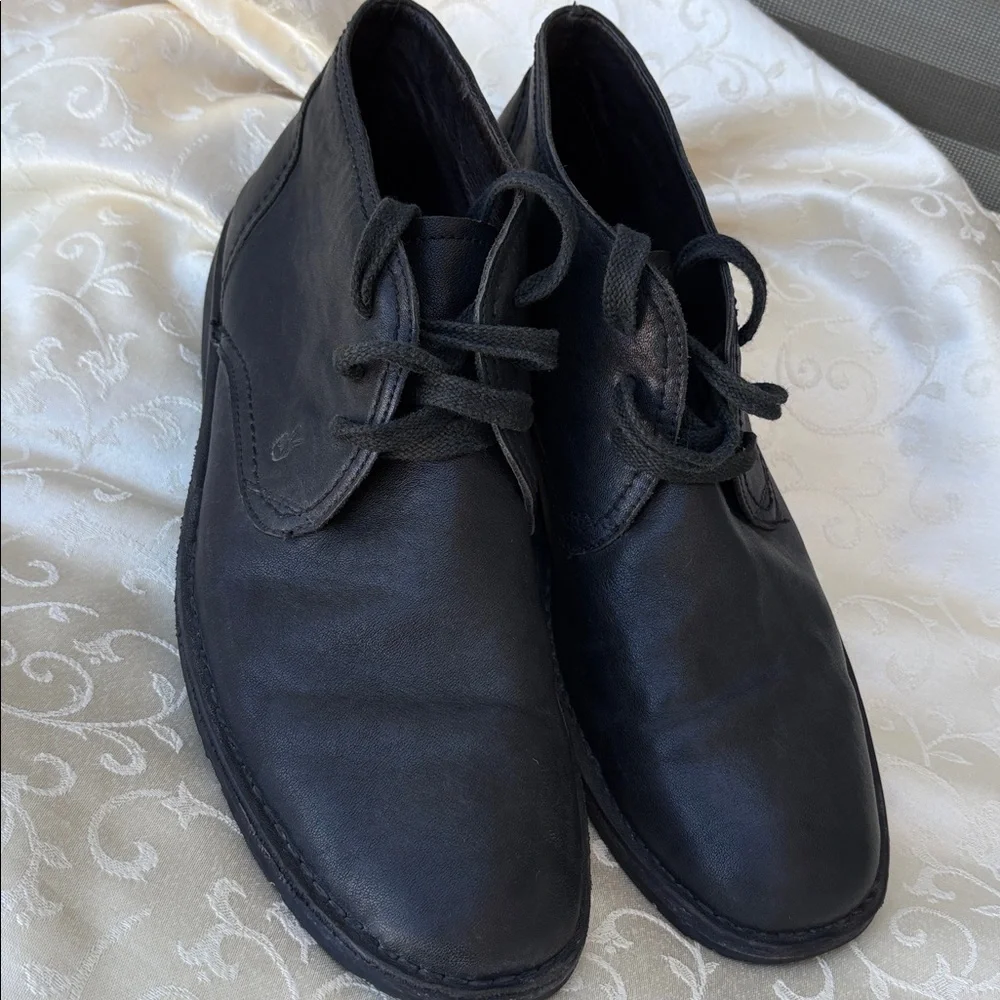 John Varvatos Men's Black Leather Shoes Sz 12